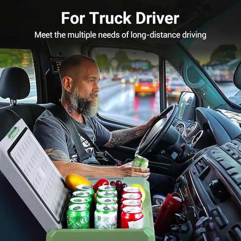 ثلاجة BODEGACOOLER 12 فولت، فريزر محمول سعة 10 كوارت، ثلاجة سيارة صغيرة -4 ℉-68 ℉، مبرد سيارة كهربائية 12/24 فولت DC100-240 فولت تيار متردد للخارج، عربة سكن متنقلة، التخييم، السفر، المركبات، الاستخدام المنزلي in Kuwait