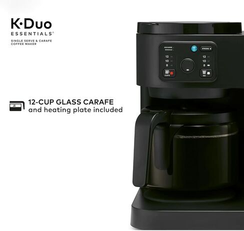 K-Duo Coffee Maker للمشروبات الساخنة والمثلجة ، وخدمة واحدة من KCUP POD Brewer و 12 كوبًا من القهوة Carafe Drip Coffee ، وخزان مائي 60 أوقية ، ومثالية للاستخدام المنزلي والمكتب in Kuwait