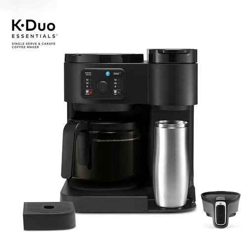 K-Duo Coffee Maker للمشروبات الساخنة والمثلجة ، وخدمة واحدة من KCUP POD Brewer و 12 كوبًا من القهوة Carafe Drip Coffee ، وخزان مائي 60 أوقية ، ومثالية للاستخدام المنزلي والمكتب in Kuwait