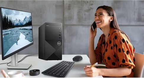 Dell Vostro 3910 Tower Desktop Computer ، Intel Core I9-12900K ، 32GB RAM ، 1TB NVME SSD ، NVIDIA QUADRO P1000 4GB ، WI-FI ، BT ، Windows 11 Pro ، Black in Saudi Arabia