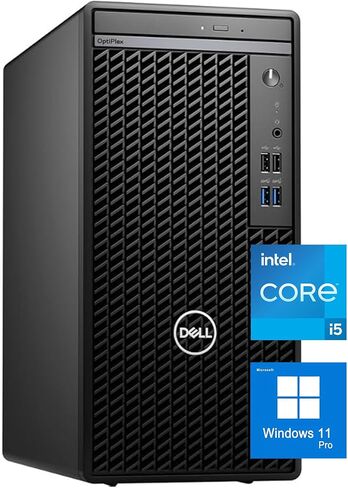 Dell Optiplex 7010 Tower Desktop ، معالج Intel Core I5-13500 ، Tetradeca-core ، حتى 4.80 جيجا هرتز ، وذاكرة RAM 32GB 1TB SSD ، DVDRW ، USB3.2 ، RJ-45 ، HDMI ، WIFI ، Bluetooth ، Wired Keyboard ، Windows 11 Pro ، Black in Kuwait
