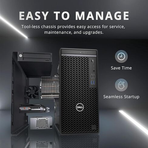 Dell Optiplex 7010 Tower Desktop ، معالج Intel Core I5-13500 ، Tetradeca-core ، حتى 4.80 جيجا هرتز ، وذاكرة RAM 32GB 1TB SSD ، DVDRW ، USB3.2 ، RJ-45 ، HDMI ، WIFI ، Bluetooth ، Wired Keyboard ، Windows 11 Pro ، Black in Kuwait