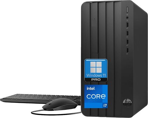 HP Pro Tower 290 Desktop Computer, Intel Core i7-12700K Processor(12 Cores, Up to 5.0GHz), 32GB RAM, 1TB PCIe SSD, Support 4K, HDMI, VGA, Wi-Fi, Bluetooth, Keyboard & Mouse, Windows 11 Pro in Saudi Arabia