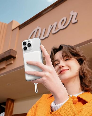 شاحن Magsafe المحمول ، شاحن محمول مكون من 10000 مللي أمبير في الساعة ، شاحن محمول مملح ، PD 20W بنك شحن سريع ، حزمة بطارية متوافقة مع Magsafe لسلسلة iPhone (Pink) in Kuwait