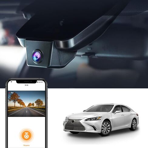 FITCAMX 4K DASH CAM مناسبة لـ LEXUS ES 2019-2025 ES350 ES300H F Sport ES250 ، OEM Style ، 2160p UHD VIOLY ، WIFI وتطبيقًا مدمجًا ، تسجيل حلقة ، G-SENSOR ، PLUCT & PLAY ، بطاقة 64GB in Saudi Arabia