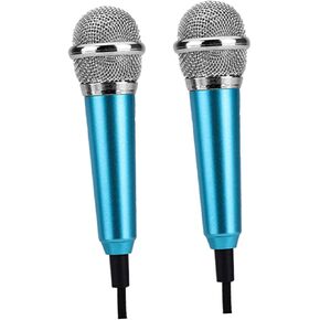 2pcs k Song Microphone Cell Phone Microphone Mini Recording Earphone for Singing Bar Random Style in Saudi Arabia