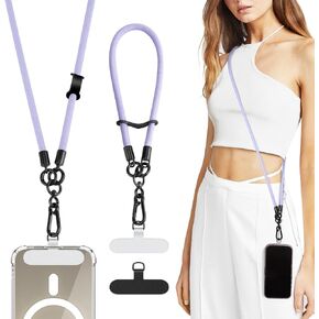 TiMOVO Universal Phone Lanyard Crossbody, Adjustable Anti-Theft Phone Strap Crossbody for Phone Cases, Cell Phone Neck Lanyard Wrist Strap for Women, Dark Blue in Kuwait