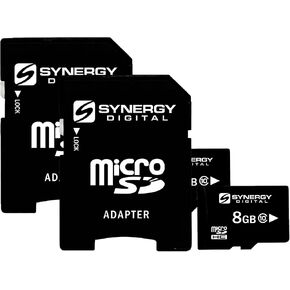Synergy Digital 8GB Micro SDHC Secure Digital Memory Cards, Compatible with LG MN240 Cell Phone - Class 10, 20MB/s - Pack of 2 in Saudi Arabia