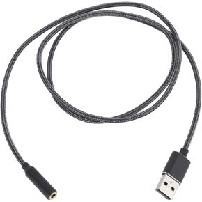 محول بطاقة الصوت Plplaaoo USB محول صوت استريو خارجي مع تشغيل قذيفة سبيكة صوتية صوتية in Saudi Arabia
