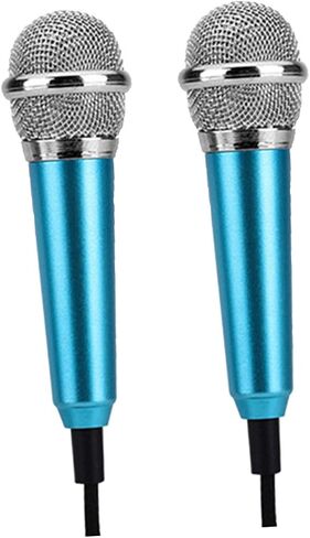 2PCS K Song Microphone Microphone Microphone Mini Recording Earphone للغناء نمط عشوائي in Saudi Arabia