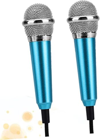 2PCS K Song Microphone Microphone Microphone Mini Recording Earphone للغناء نمط عشوائي in Saudi Arabia