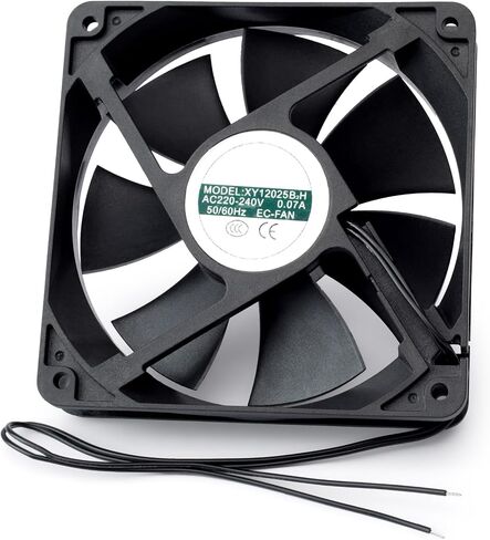 EC 12025 مروحة التبريد استبدال XY-12025B2H XY12025B2H لـ 110-240V تعزيز المراوح عالية الحجم 120 ملم قطع الغيار قطع الغيار الأسود البلاستيك in Saudi Arabia