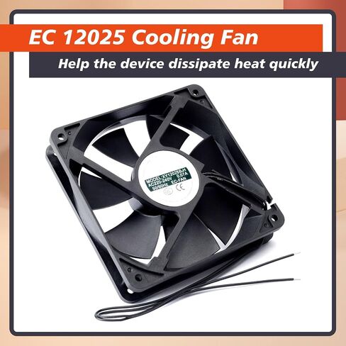 EC 12025 مروحة التبريد استبدال XY-12025B2H XY12025B2H لـ 110-240V تعزيز المراوح عالية الحجم 120 ملم قطع الغيار قطع الغيار الأسود البلاستيك in Saudi Arabia