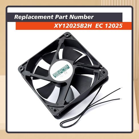 EC 12025 مروحة التبريد استبدال XY-12025B2H XY12025B2H لـ 110-240V تعزيز المراوح عالية الحجم 120 ملم قطع الغيار قطع الغيار الأسود البلاستيك in Saudi Arabia
