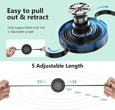 USB C قابل للسحب Multi 5-in-1 USB A/Type C إلى Lightning+USB C+Micro iPhone Charging Cable ، 100W+27W+10W PD FAST MONITION CORD FOR IPHON in Saudi Arabia