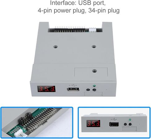 محرك أقراص مرن USB ، 3.5 بوصة محرك القرص المرن المرن محاكي SFR1M44 U100 1.44MB FAT32 USB SSD Floppy Drive محاكي in Saudi Arabia