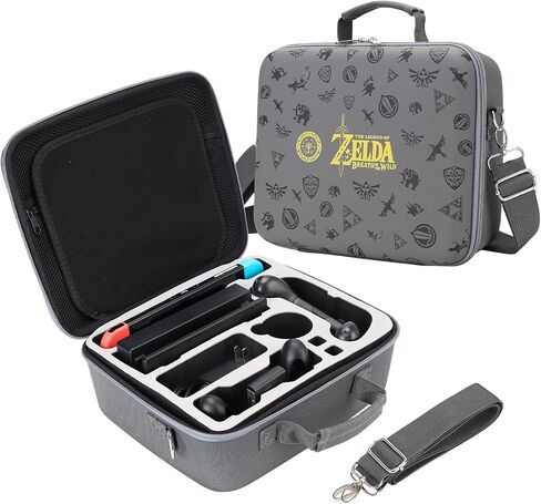Zelda Carrying Dase لـ Nintendo Switch / Switch OLED - حالات سفر حقيبة Messenger ذات الأكياس الصلبة المحمولة مع محترفة محترفة للوقاية من إكسسوارات وحدة التحكم في Nintendo Switch Pro in Kuwait