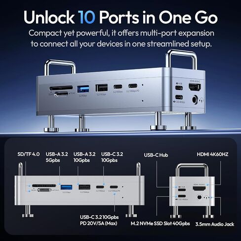 Ulanzi QT01 MAC mini case ومحطة QT03 لرسو السفن مع حاوية SSD in Kuwait