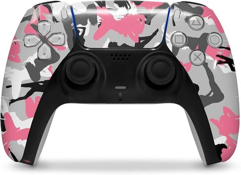 Wraptorskinz الجلد التفاف متوافق مع Sony PS5 DualSense Controller مثير فتاة صورة ظلية كامو (وحدة تحكم غير متضمنة) in Saudi Arabia