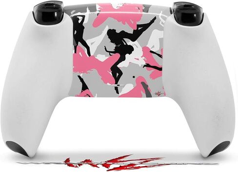 Wraptorskinz الجلد التفاف متوافق مع Sony PS5 DualSense Controller مثير فتاة صورة ظلية كامو (وحدة تحكم غير متضمنة) in Saudi Arabia