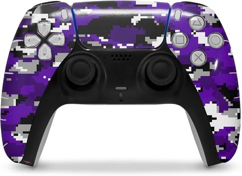 Wraptorskinz Skin Wrap متوافق مع Sony PS5 DualSense Controller WraptorCamo Digital Camo Purple (وحدة تحكم غير مدرجة) in Saudi Arabia