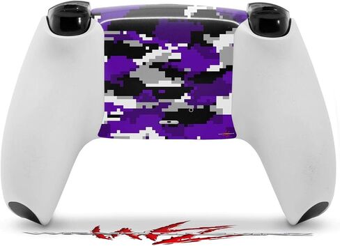 Wraptorskinz Skin Wrap متوافق مع Sony PS5 DualSense Controller WraptorCamo Digital Camo Purple (وحدة تحكم غير مدرجة) in Saudi Arabia