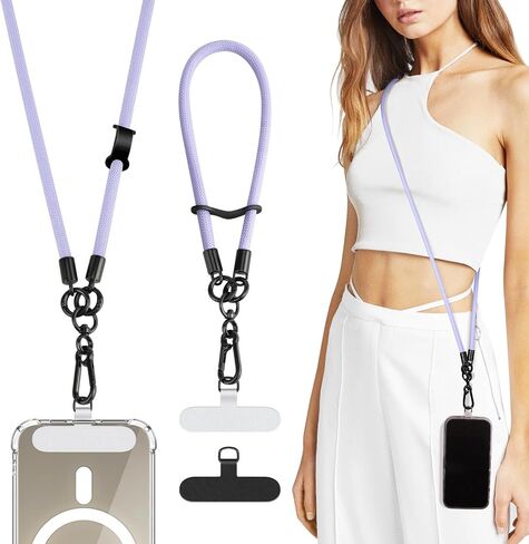 Timovo Universal Phone Lanyard Crossbody ، حزام الهاتف المضاد للسرقة قابل للتعديل لحالات الهاتف ، حزام معصم الشبل للهاتف الخلوي للنساء ، الأزرق الداكن in Kuwait