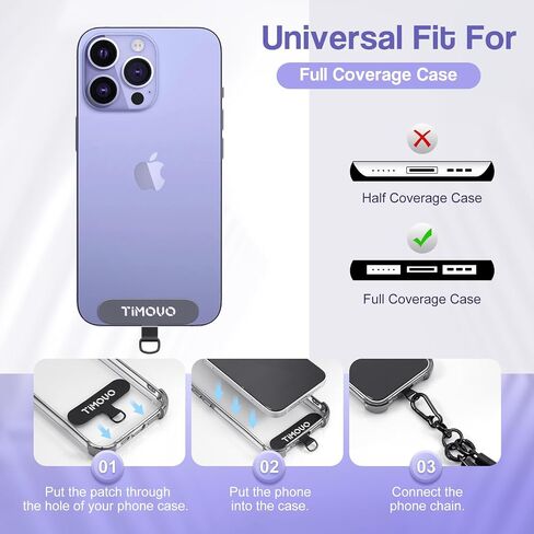 Timovo Universal Phone Lanyard Crossbody ، حزام الهاتف المضاد للسرقة قابل للتعديل لحالات الهاتف ، حزام معصم الشبل للهاتف الخلوي للنساء ، الأزرق الداكن in Kuwait
