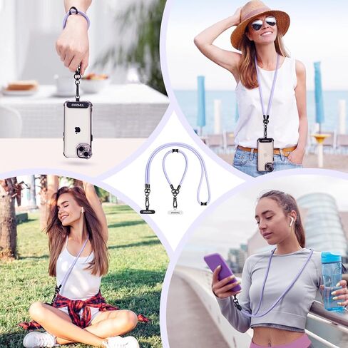 Timovo Universal Phone Lanyard Crossbody ، حزام الهاتف المضاد للسرقة قابل للتعديل لحالات الهاتف ، حزام معصم الشبل للهاتف الخلوي للنساء ، الأزرق الداكن in Kuwait