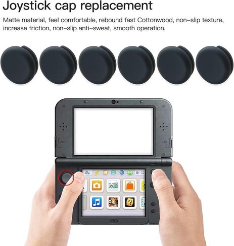 6X Replacement Joystick Thumb Pad Circle Cap for Nintendo New 3DS XL/New 3DS Models in Saudi Arabia