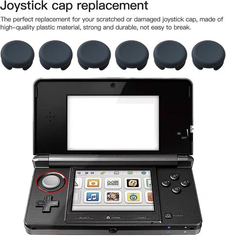 6X Replacement Joystick Thumb Pad Circle Cap for Nintendo New 3DS XL/New 3DS Models in Saudi Arabia