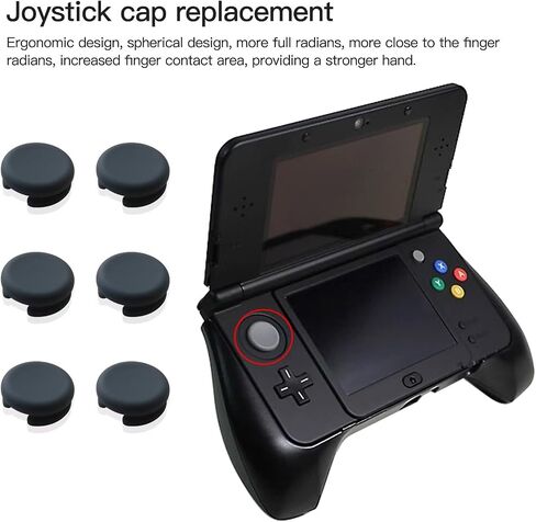 6X Replacement Joystick Thumb Pad Circle Cap for Nintendo New 3DS XL/New 3DS Models in Saudi Arabia