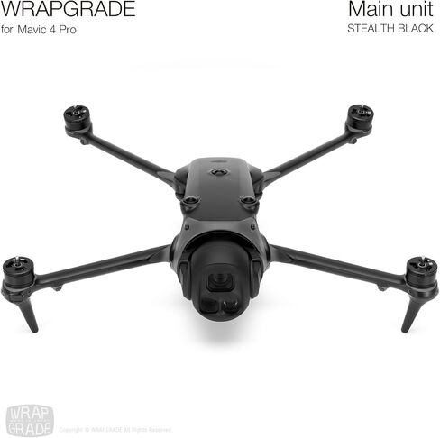 WRAPGRADE Full Wrap Skin Stickers Compatible with DJI Mavic 4 Pro (Stealth Black) in Saudi Arabia