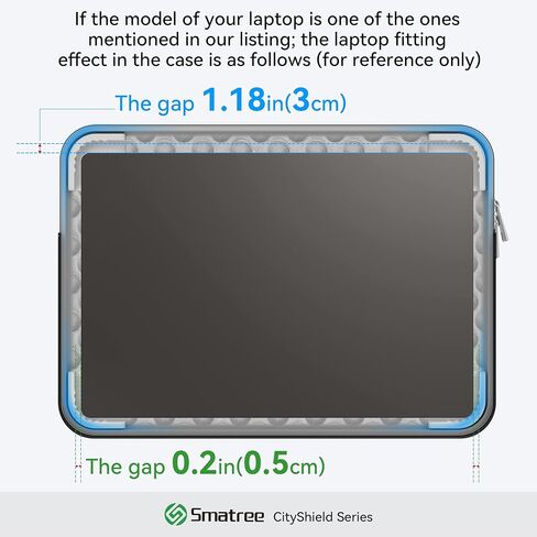Smatree CityShield Laptop Shoulder Sleeve Case for 17 inch Lenovo ThinkPad P17 Gen 2, for 17 inch Lenovo V17 Gen 2, for 17inch IdeaPad 3 Gen7/IdeaPad 3i Gen6 Laptop Case with Pocket and Handle (MC02) in Saudi Arabia