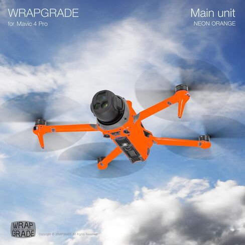 WRAPGRADE Full Wrap Skin Stickers Compatible with DJI Mavic 4 Pro (Stealth Black) in Saudi Arabia