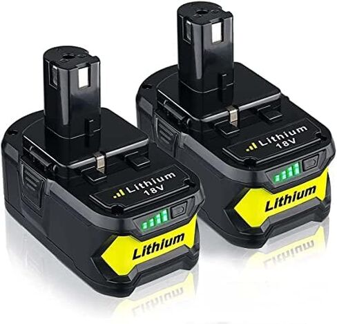 هذه 2 حزمة 6.5AH P104 P108 استبدال البطارية لبطارية Ryobi 18V P105 P102 P103 P107 P109 P122 P190 PBP005 لاستبدال Ryobi 18v بطارية ليثيوم أداة لاسلكية حزم البطاريات in Kuwait