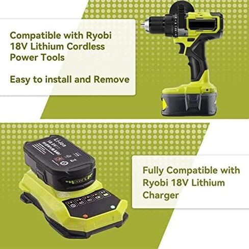 هذه 2 حزمة 6.5AH P104 P108 استبدال البطارية لبطارية Ryobi 18V P105 P102 P103 P107 P109 P122 P190 PBP005 لاستبدال Ryobi 18v بطارية ليثيوم أداة لاسلكية حزم البطاريات in Kuwait
