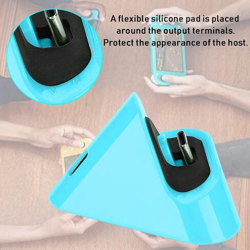 Switch Charger Stand, Portable Charging Dock, Metal Bottom Charger for Providing Convenient Power Adapter Power Supply (Grey) in Saudi Arabia