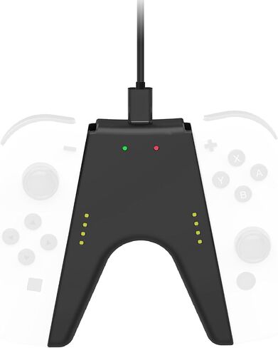 2 in 1 V Shaped Controller Charging Grip with Type-C Charging Cable for Nintend Joy-Con, ABS in Saudi Arabia