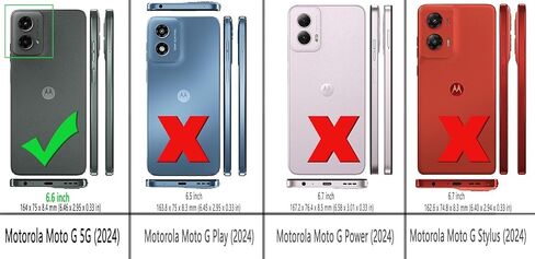 بالنسبة إلى Motorola Moto G-Stylus-5G 2025 ، فإن حالة شاشة الهاتف مع حامي شاشة الزجاج (التغطية الكاملة) [15 قدمًا من الدرجة] in Saudi Arabia