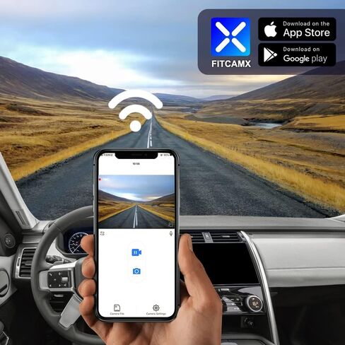 FITCAMX FRONT 4K+الخلفية 1080P CAM تتكيف مع Land Rover Discovery 2017-2025 (Model 6111) L462 ، Look OEM ، WIFI & APP المدمج ، فيديو 2 قناة HD ، تسجيل حلقة ، G-SESOR ، سهلة التعيين ، بطاقة 128GB ، 128GB in Saudi Arabia