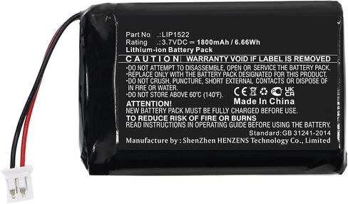 Synergy Digital Game Console Battery, Compatible with Sony CUH-ZCT2H Game Console, (Li-ion, 3.7V, 1800mAh) Ultra High Capacity, Replacement for Sony LIP1522-2J Battery in Saudi Arabia