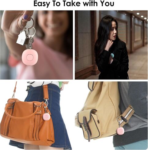 5-in-1 Smart Personal Alarms for Women, 130dB Sound, Notify Emergency Contacts by Email/SMS/Call, GPS Tracker and Audio Recording, Key Finder, Phone Anti-Lost, Timer Alarm, Bluetooth Connect in Kuwait