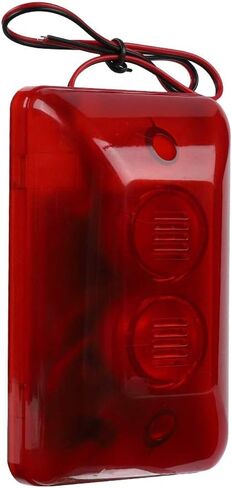DC 12V 15W 120dB Wired Strobe Siren,Sound and Light Alarm System,Sound Alarm Siren Strobe Flashing Red Light for Home Security in Saudi Arabia