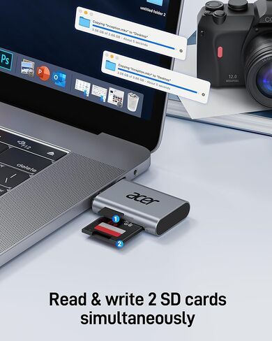 Acer 3 in 1 USB SD 4.0 Card Reader Bundle with 2 in 1 UHS-II SD Card Reader in Saudi Arabia