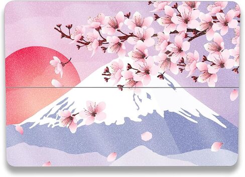 MightySkins Glossy Glitter Skin Compatible with Microsoft Surface Laptop Studio 2 (2023) Full Wrap Kit - Fuji Sunset | Protective, Durable High-Gloss Glitter Finish | Easy to Apply | Made in The USA in Saudi Arabia