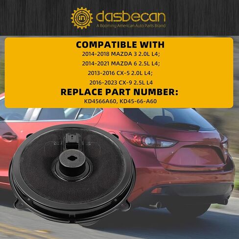 KD45-66-A60 9'' Front Door Speaker Compatible with Mazda 3, Mazda 6, CX-5, and CX-9 2013-2021 OEM Parts, Easy Installation, Front Door Left or Right KD4566A60 in Saudi Arabia