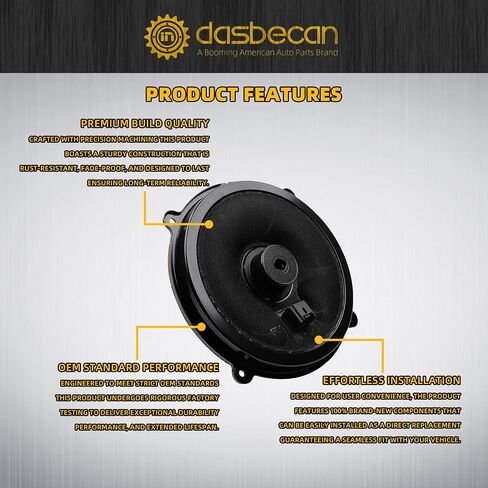 KD45-66-A60 9'' Front Door Speaker Compatible with Mazda 3, Mazda 6, CX-5, and CX-9 2013-2021 OEM Parts, Easy Installation, Front Door Left or Right KD4566A60 in Saudi Arabia