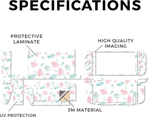 Gaming Skin Compatible with Nintendo Switch 2 Premium Kit - Paper Flowers - Premium 3M Vinyl Protective Wrap Decal Cover - Easy to Apply | Crafted in The USA by MightySkins in Saudi Arabia