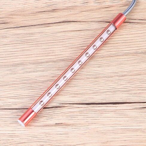 OPERITACX USB LED LED LEG LAMB مع LED مشرق مرنة القابلة للانحناء USB طاولة العناية بالعيون مصباح للمكتب المنزلي وغرفة النوم الأحمر in Kuwait